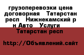 грузоперевозки цена договорная - Татарстан респ., Нижнекамский р-н Авто » Услуги   . Татарстан респ.